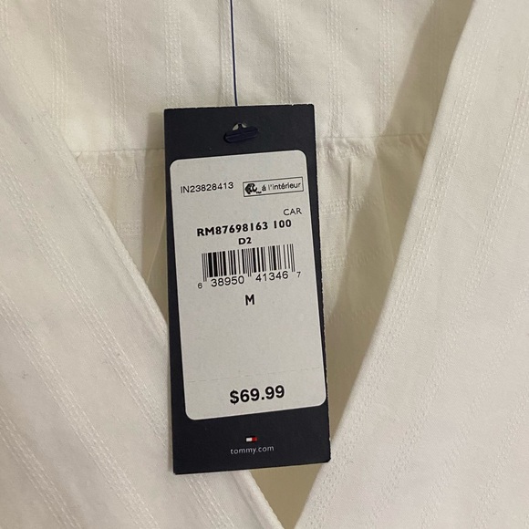 Tommy Hilfiger White Cotton Blouse - Picture 6 of 6